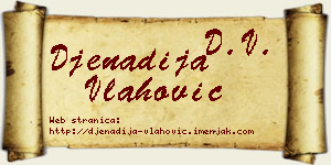 Đenadija Vlahović vizit kartica